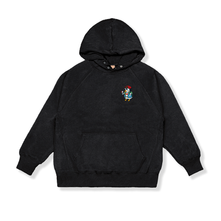"ASH DUCK" HOODIE BLACK