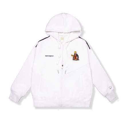 "EMPEROR DUCK" ZIP UP WHITE
