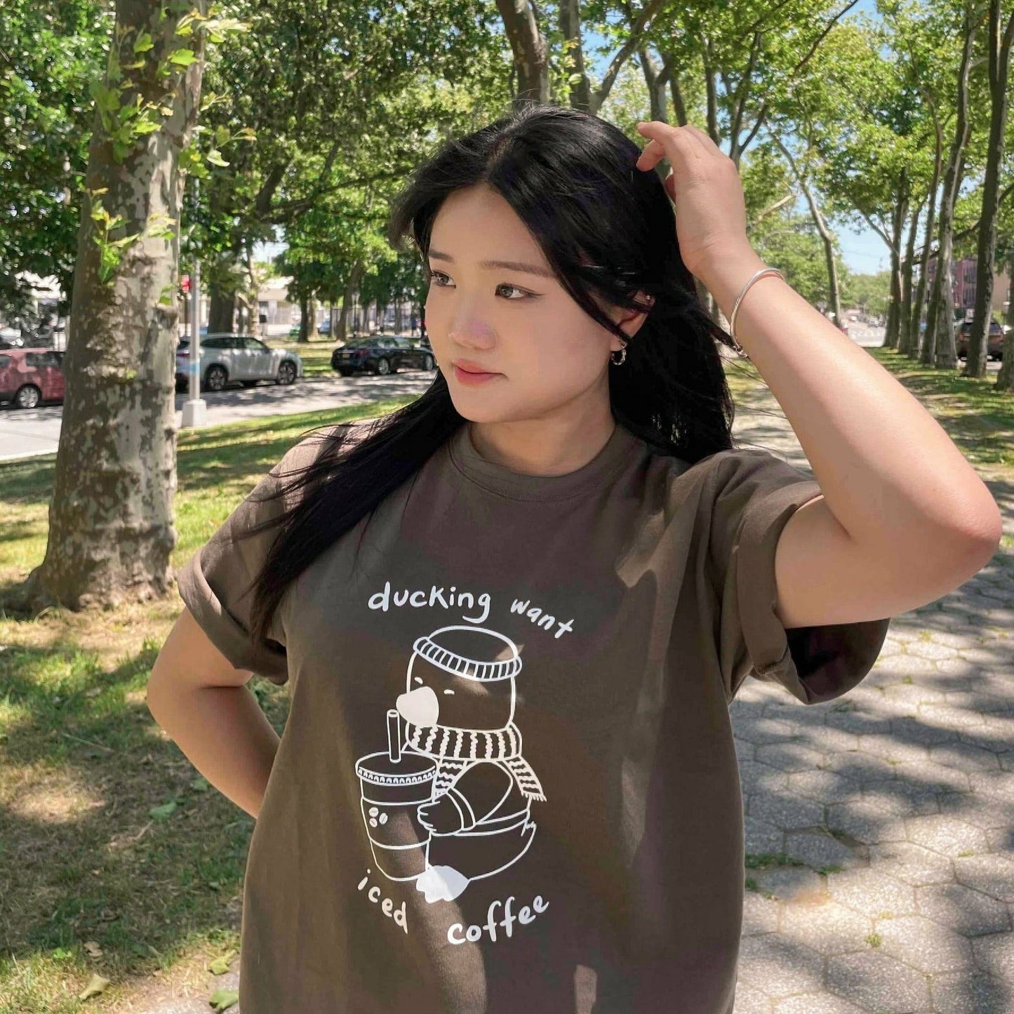 Iced Coffee Duck Shirt