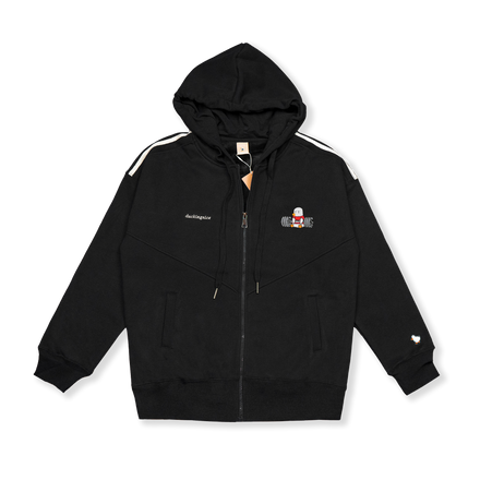 "WEIGHTLIFTING DUCK" ZIP BLACK