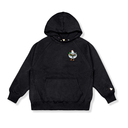 "RAMEN DUCK” HOODIE BLACK