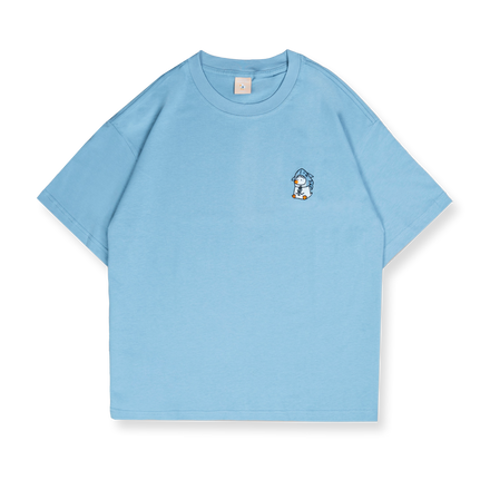 "SHARK DUCK" SHIRT BLUE