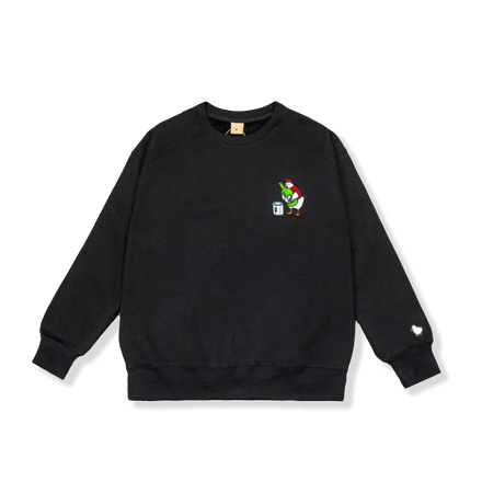 "SOJU DUCK" CREW BLACK