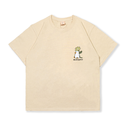 "SUNFLOWER DUCKS IN LOVE" SHIRT TAN