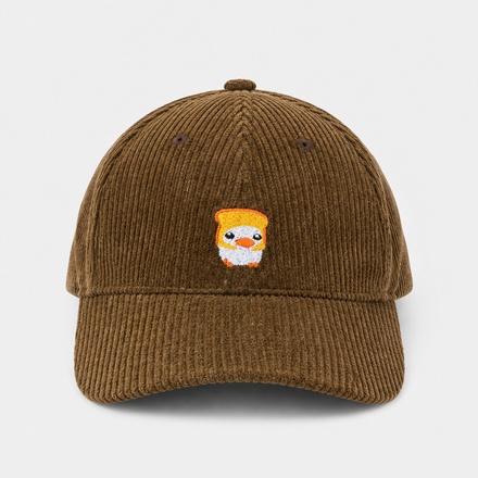"TOAST DUCK" CORDUROY CAP CHESTNUT
