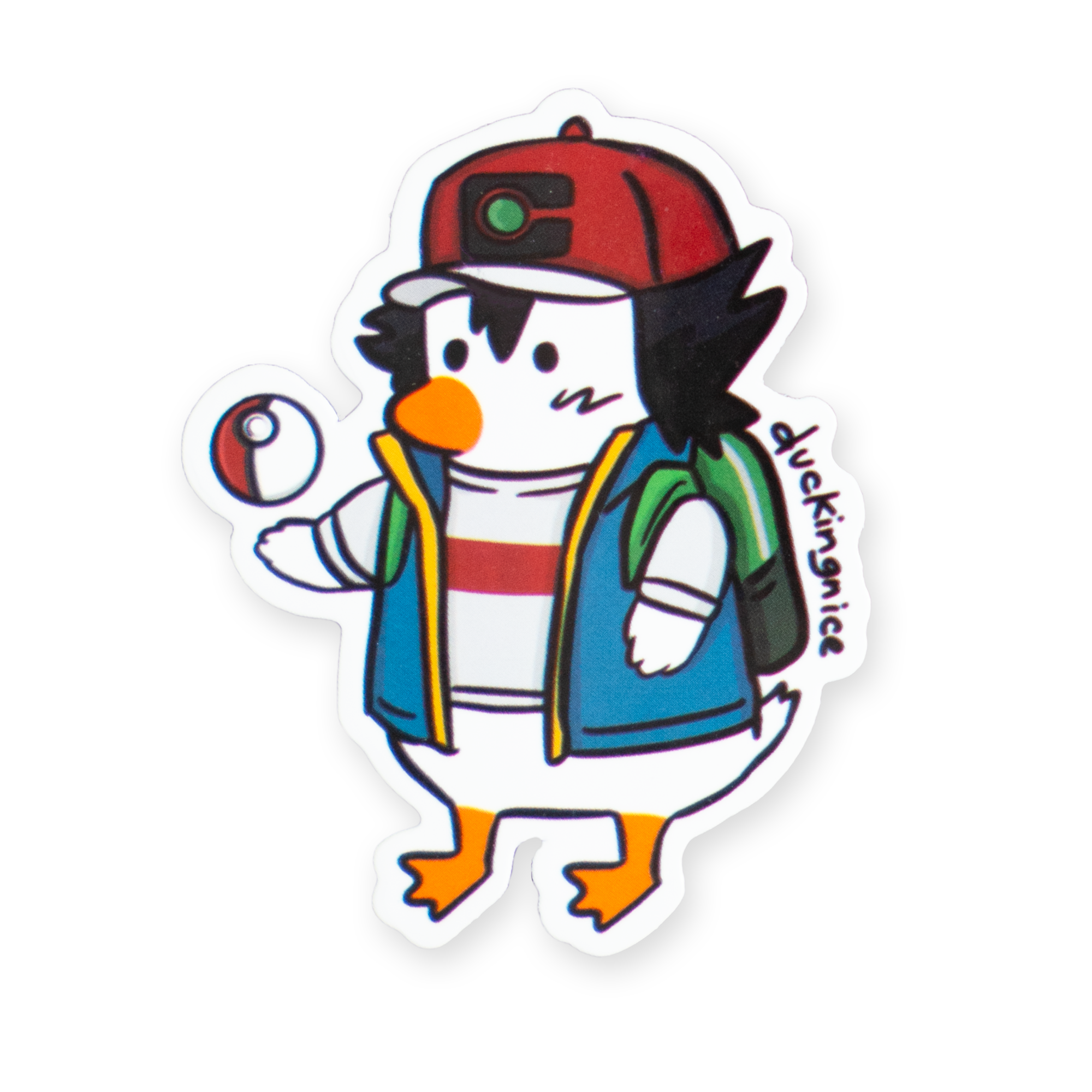 "ASH DUCK" STICKER