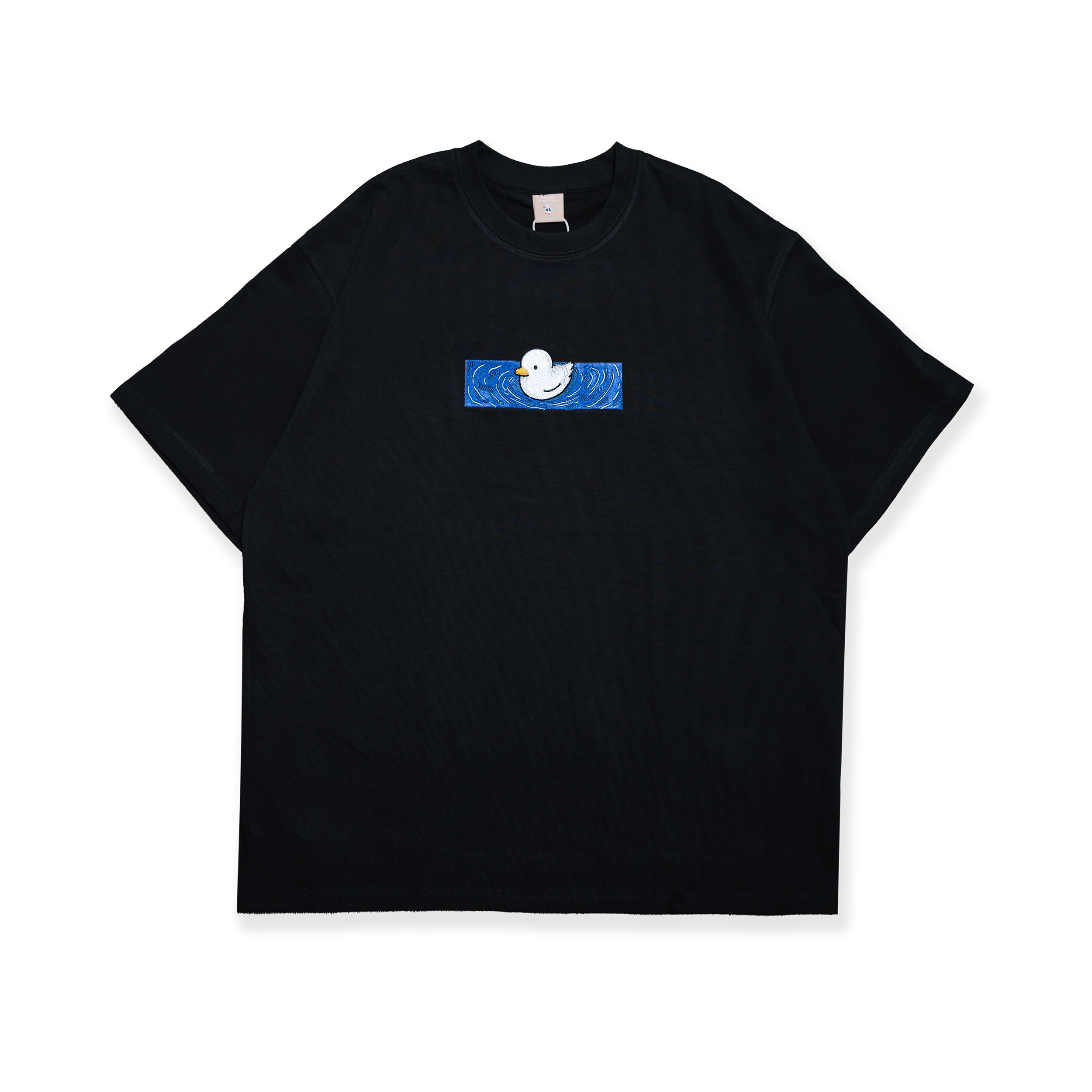 "FLOATING DUCK" SHIRT BLACK