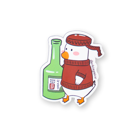 "BABY SOJU DUCK" STICKER