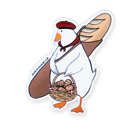 "BAGUETTE DUCK" STICKER