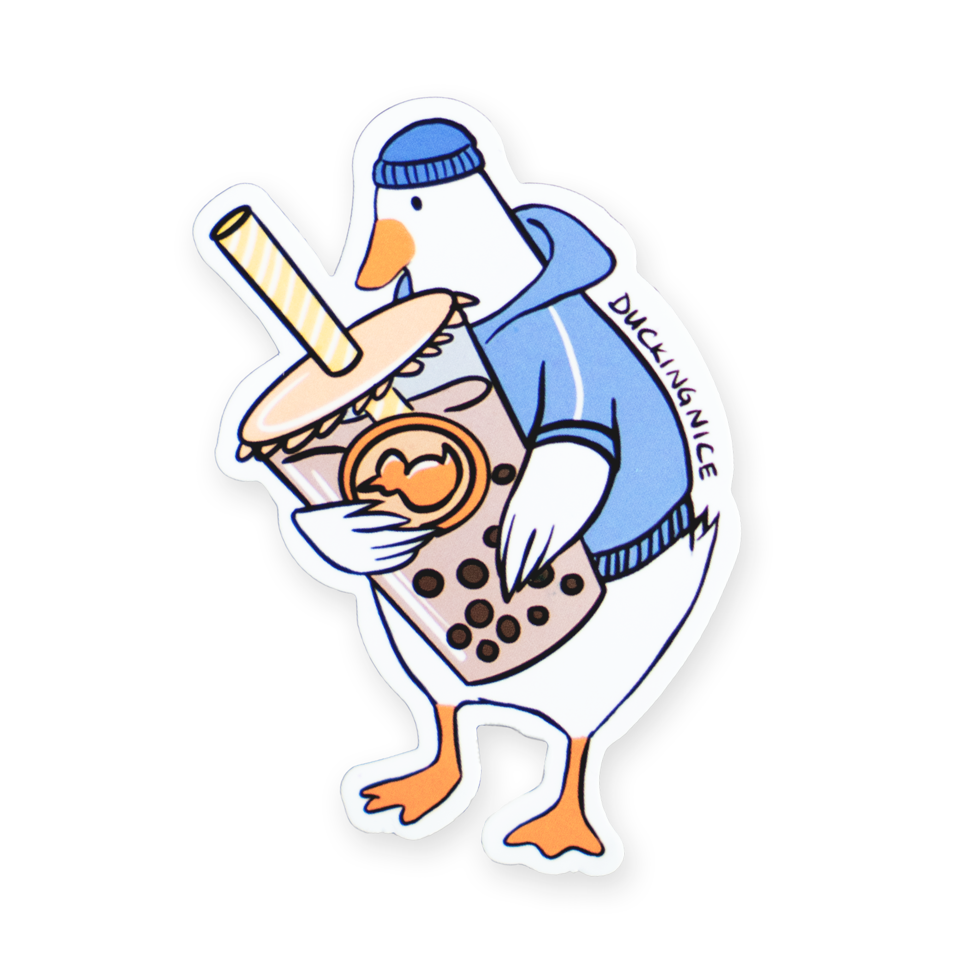 "BOBA DUCK" STICKER