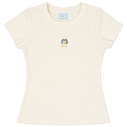 "FROGGY DUCK" BABY TEE CREAM