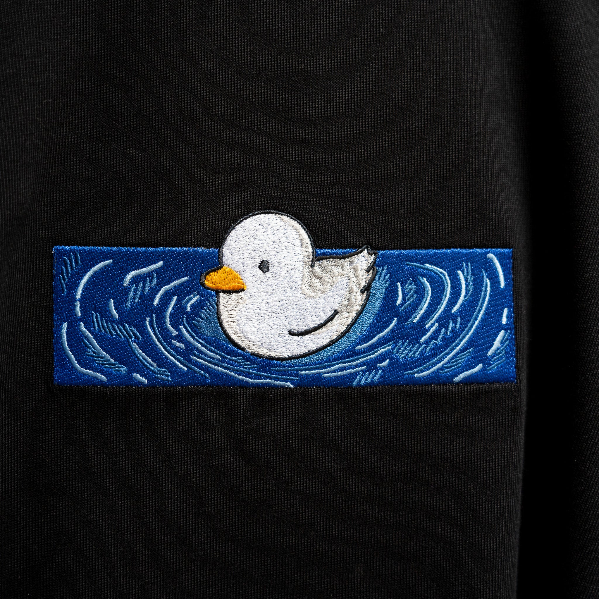 "FLOATING DUCK" SHIRT BLACK