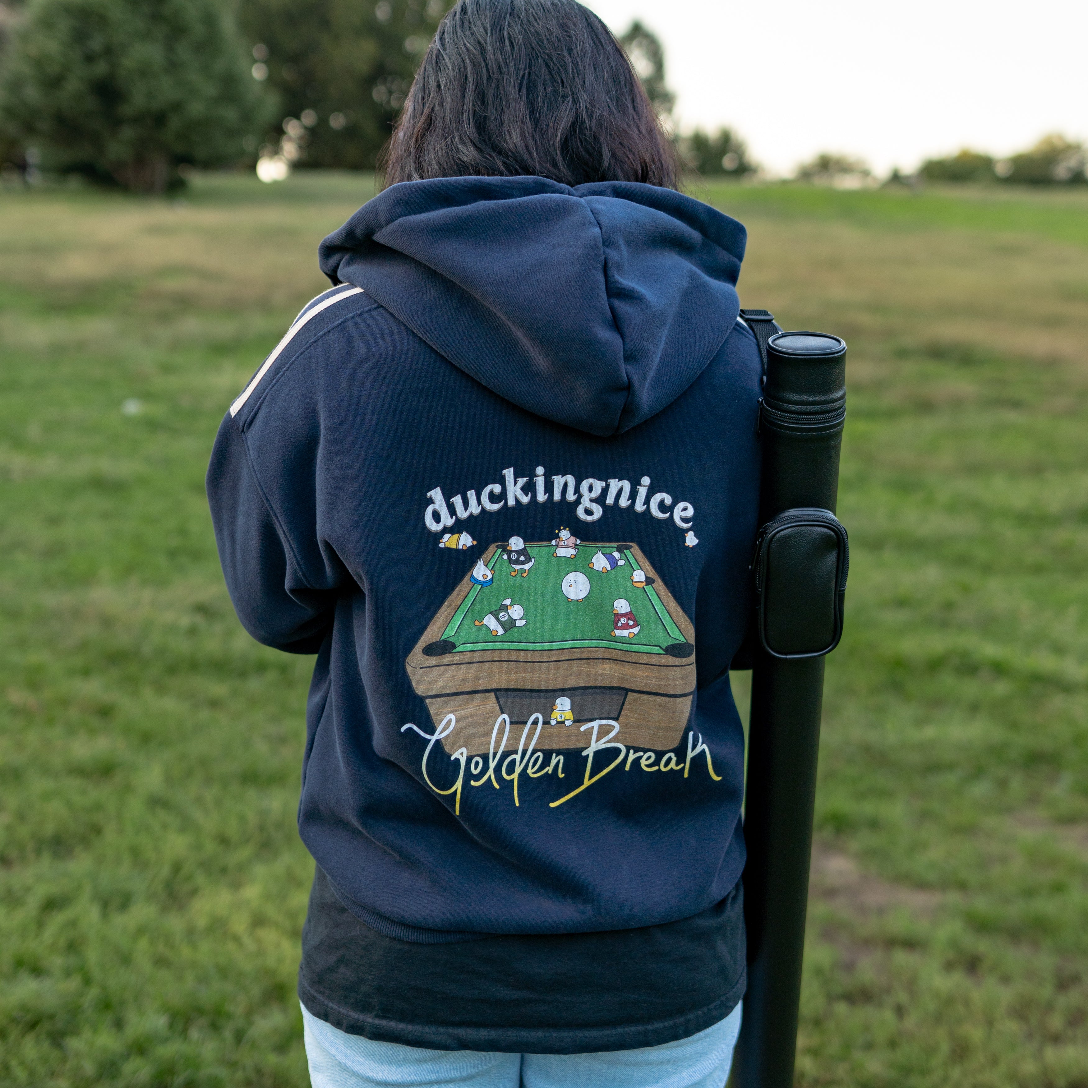 "POOL DUCKS” ZIP UP DEEP NAVY