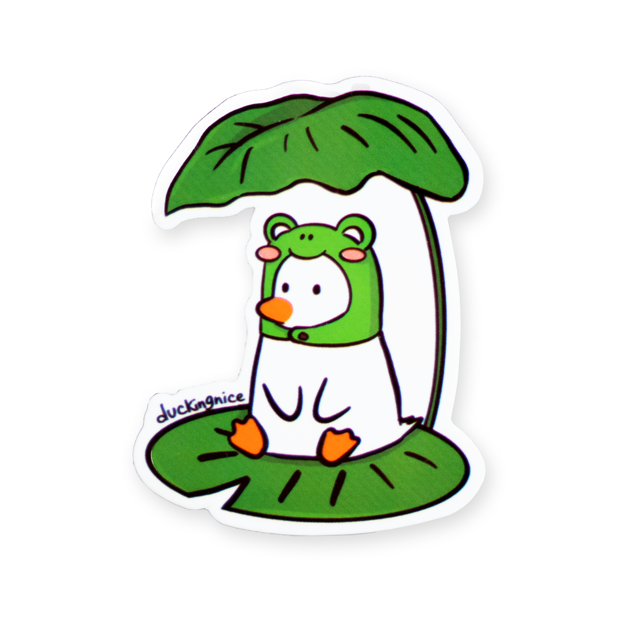 "FROGGY DUCK" STICKER