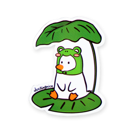 "FROGGY DUCK" STICKER