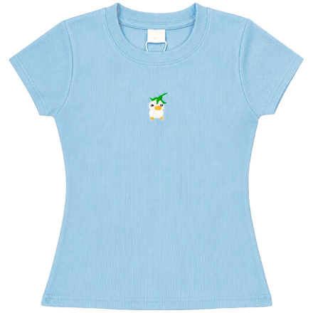 "LEAF DUCK" BABY TEE BABY BLUE