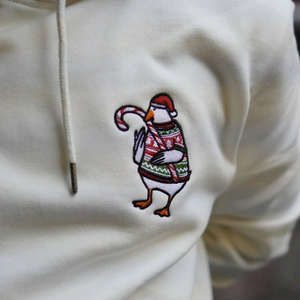 "CHRISTMAS DUCK" HOODIE WHITE