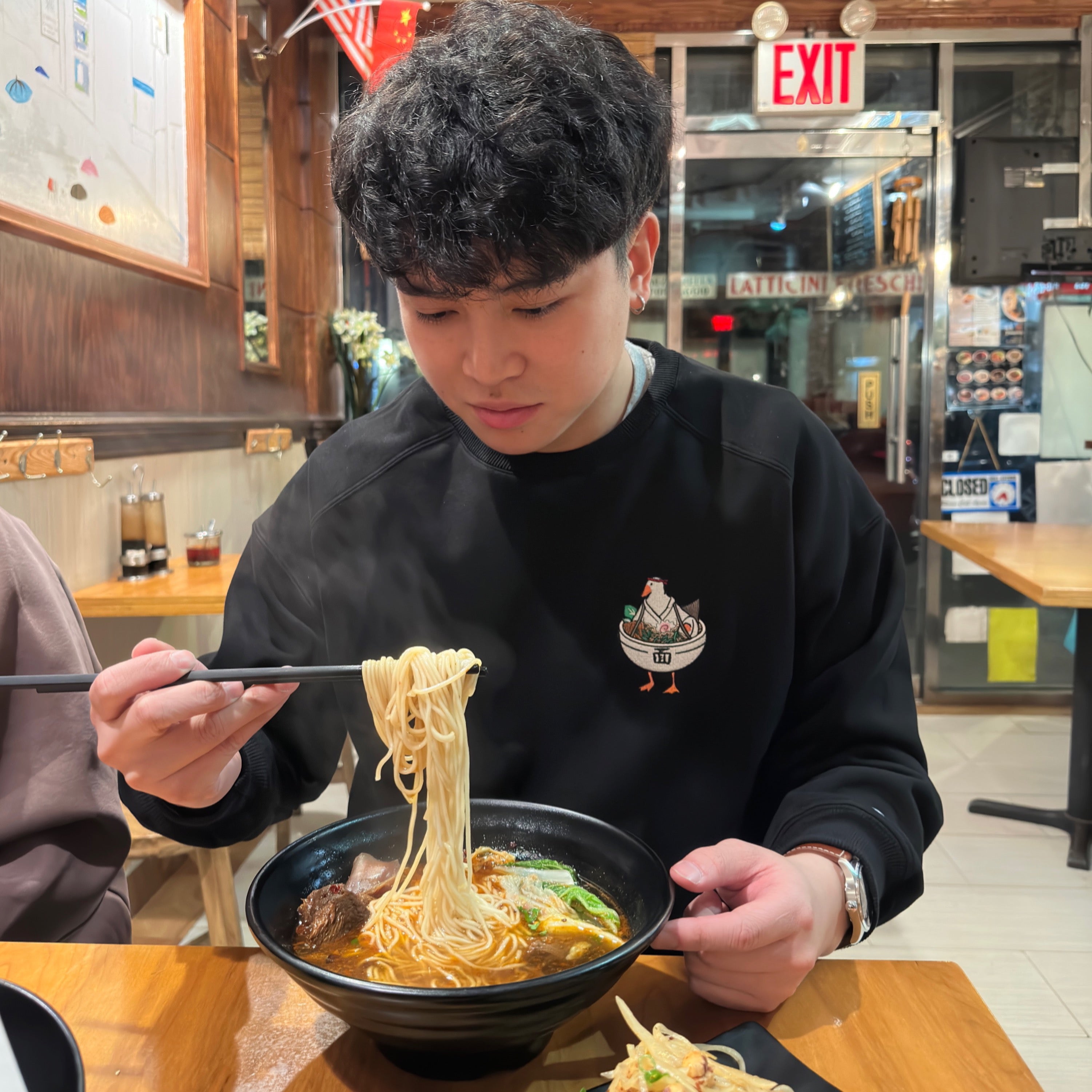 Ramen noodle hoodie dank hot sale apparel