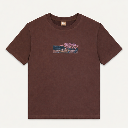 "BOAT SCENE" SHIRT CHOCOLATE