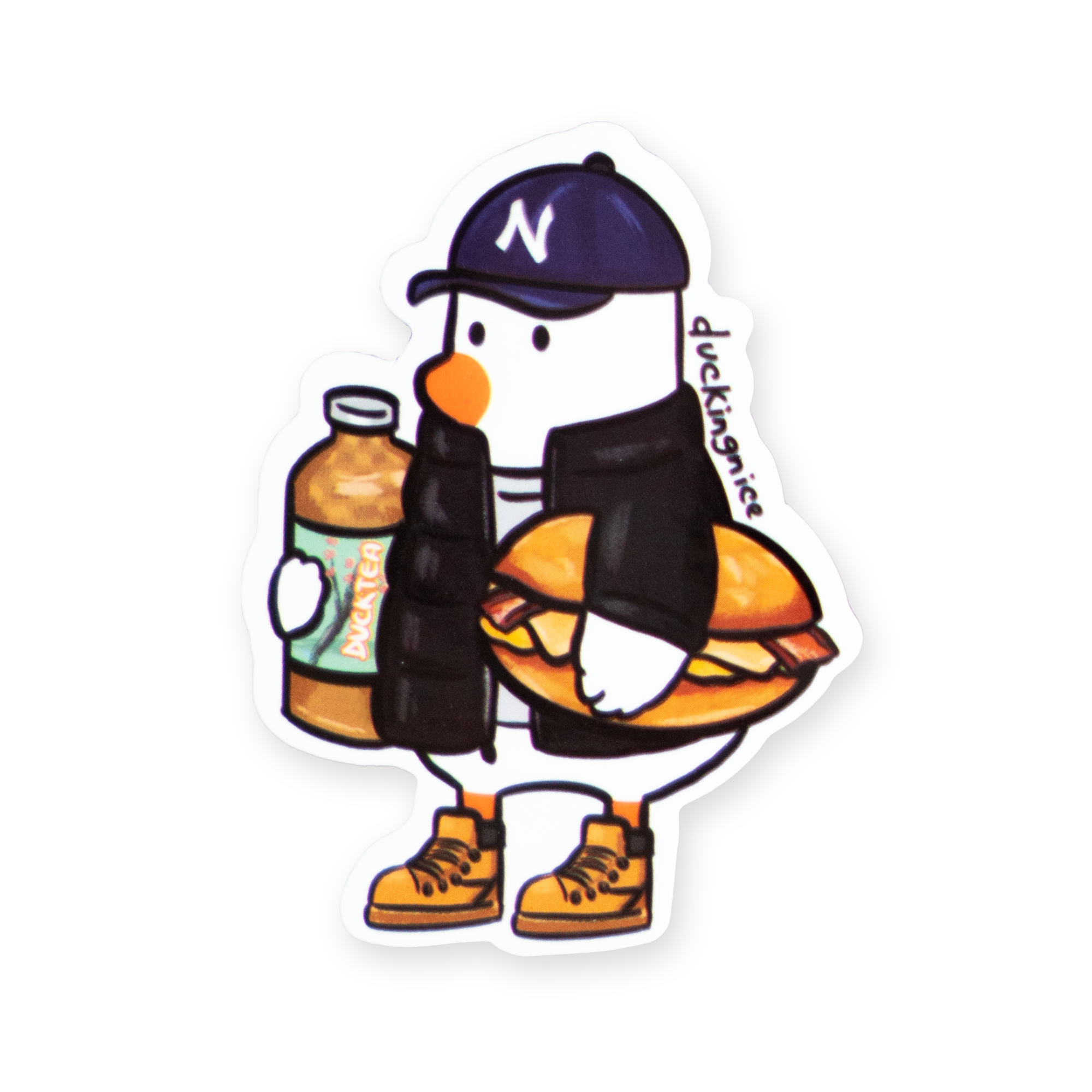 "NEW YORKER DUCK" STICKER