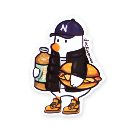 "NEW YORKER DUCK" STICKER