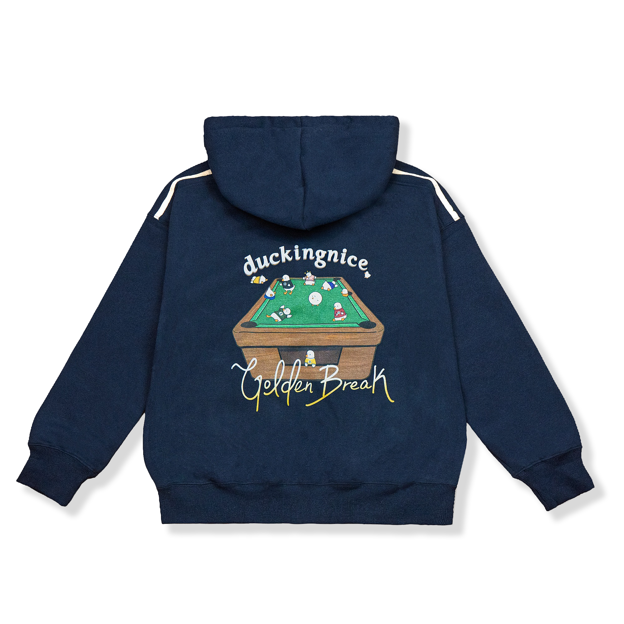 "POOL DUCKS” ZIP UP DEEP NAVY