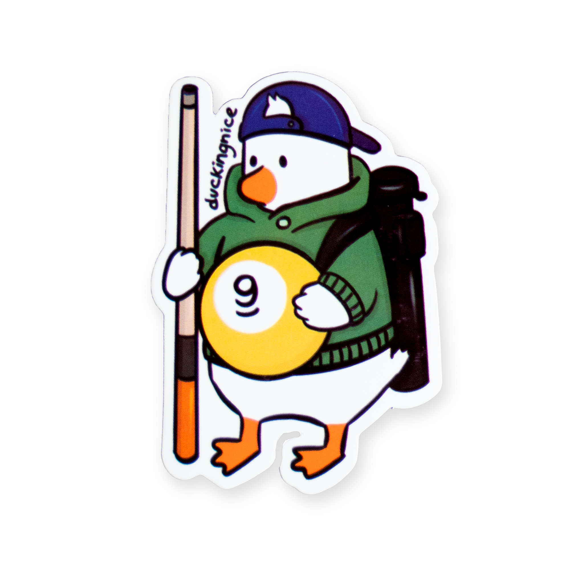 "POOL DUCK" STICKER