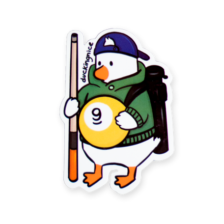 "POOL DUCK" STICKER