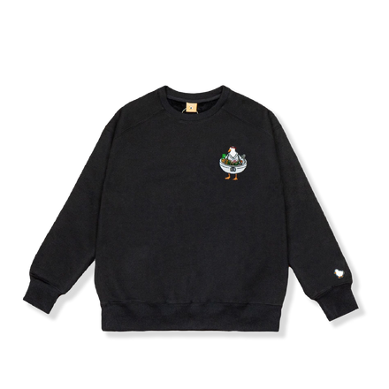 "RAMEN DUCK” CREW BLACK