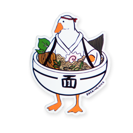 "RAMEN DUCK" STICKER