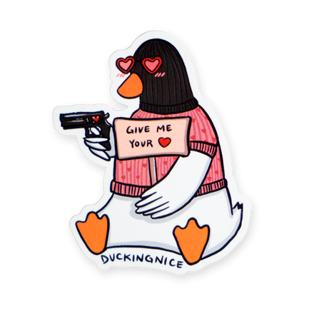 "ROBBER DUCK" STICKER