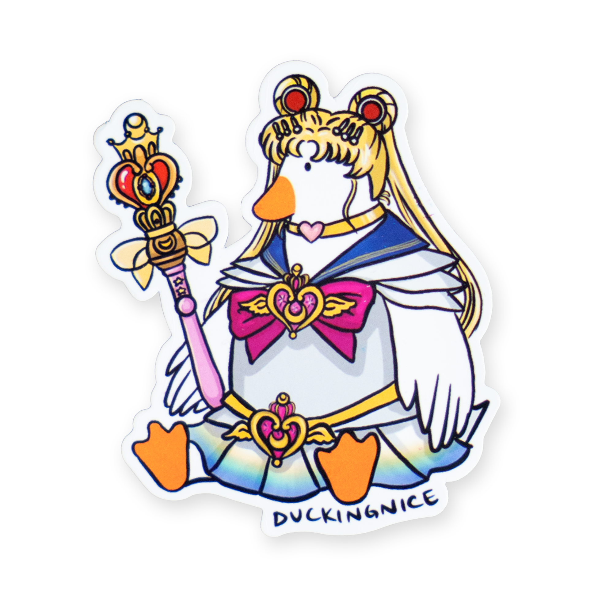 "SAILOR MOON DUCK" STICKER