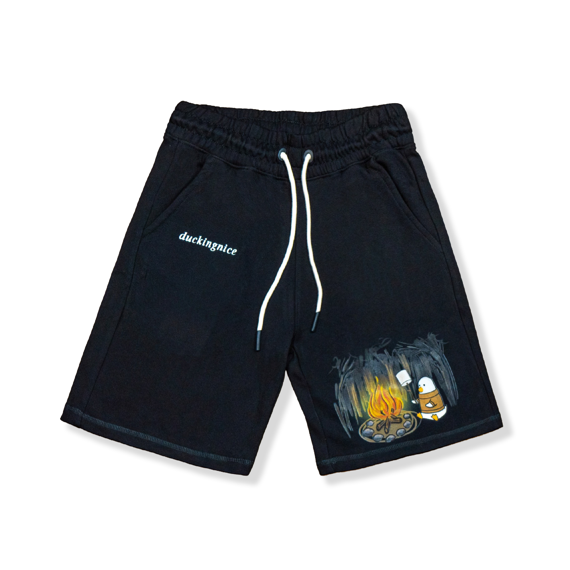 "CAMPFIRE DUCK” SHORTS BLACK