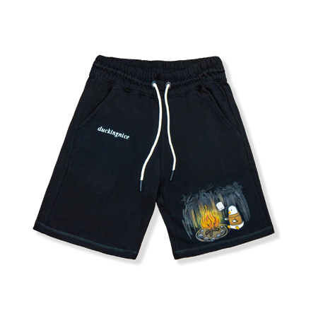 "CAMPFIRE DUCK” SHORTS BLACK