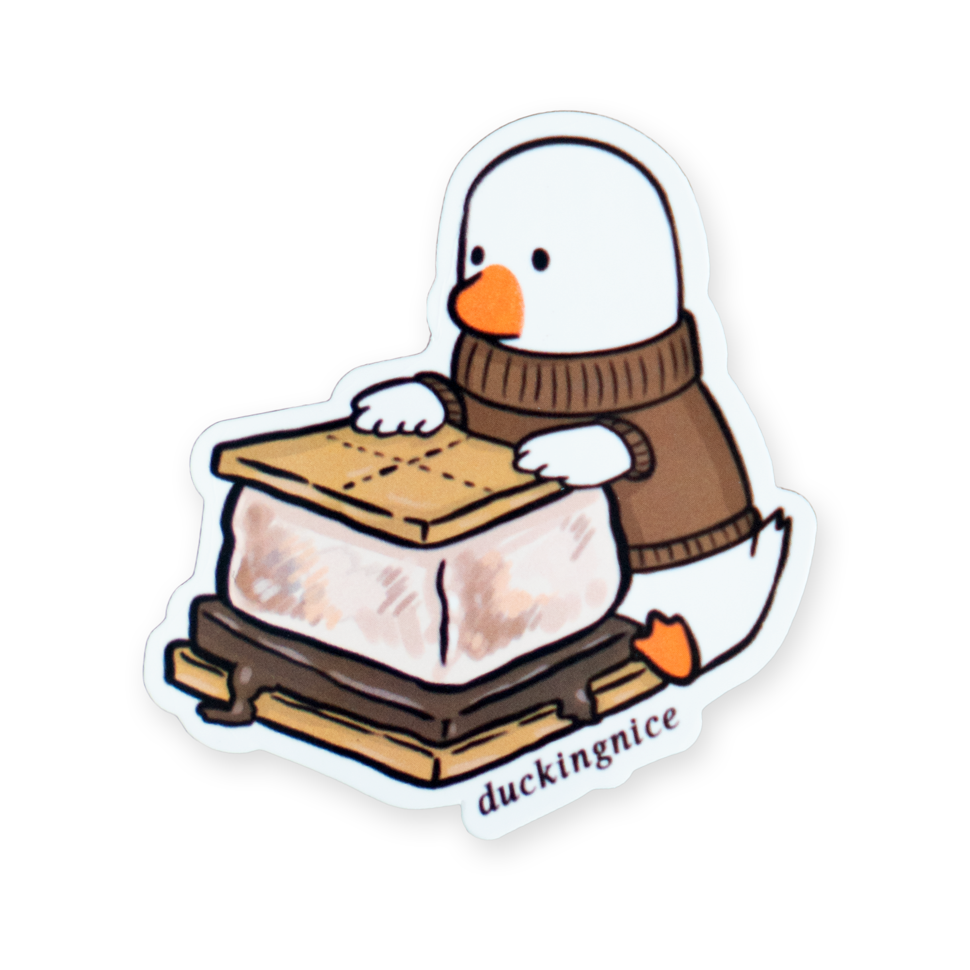 "S'MORES DUCK" STICKER