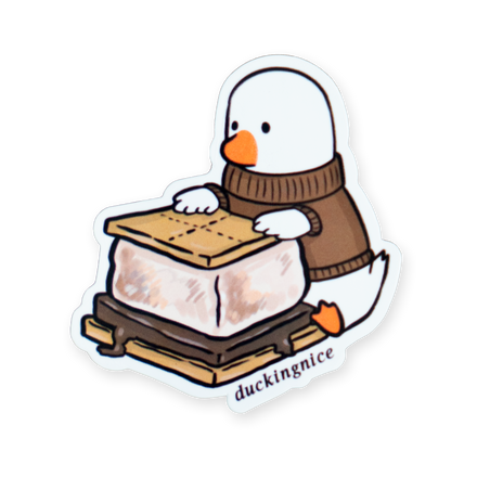 "S'MORES DUCK" STICKER