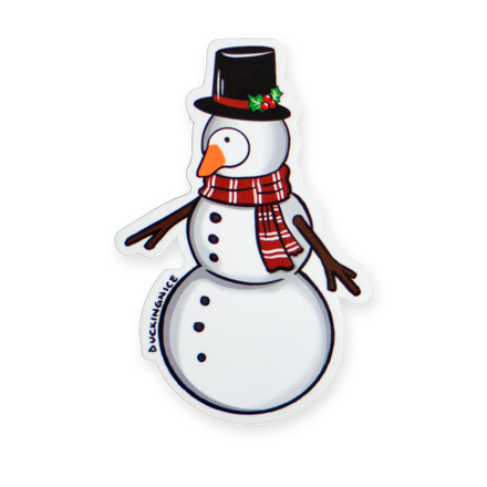 "SNOWMAN DUCK" STICKER