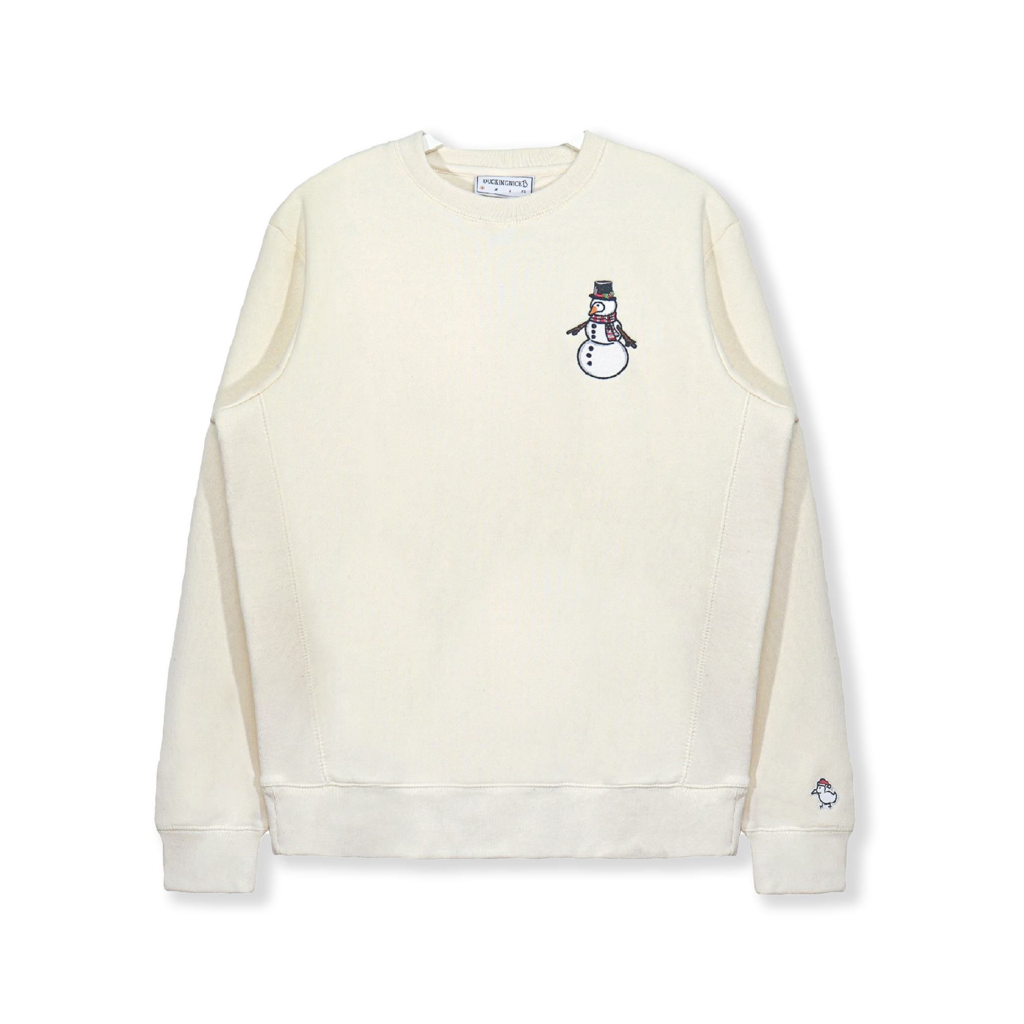 "SNOWMAN DUCK" CREW WHITE