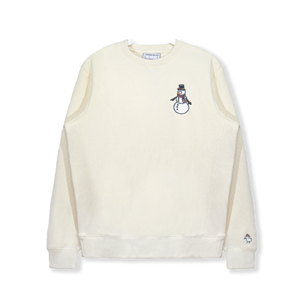 "SNOWMAN DUCK" CREW WHITE