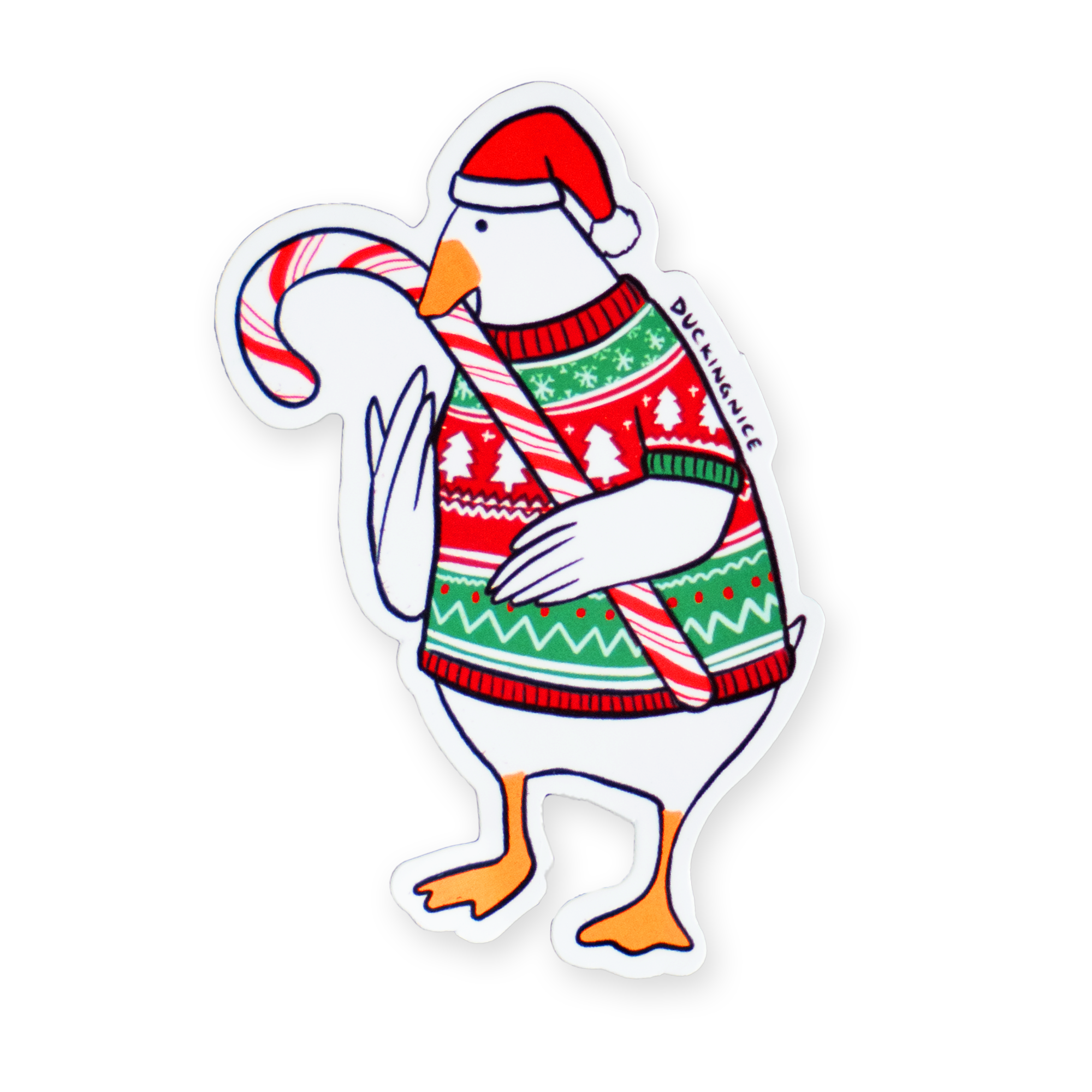 "CHRISTMAS DUCK" STICKER