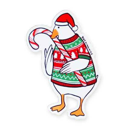 "CHRISTMAS DUCK" STICKER