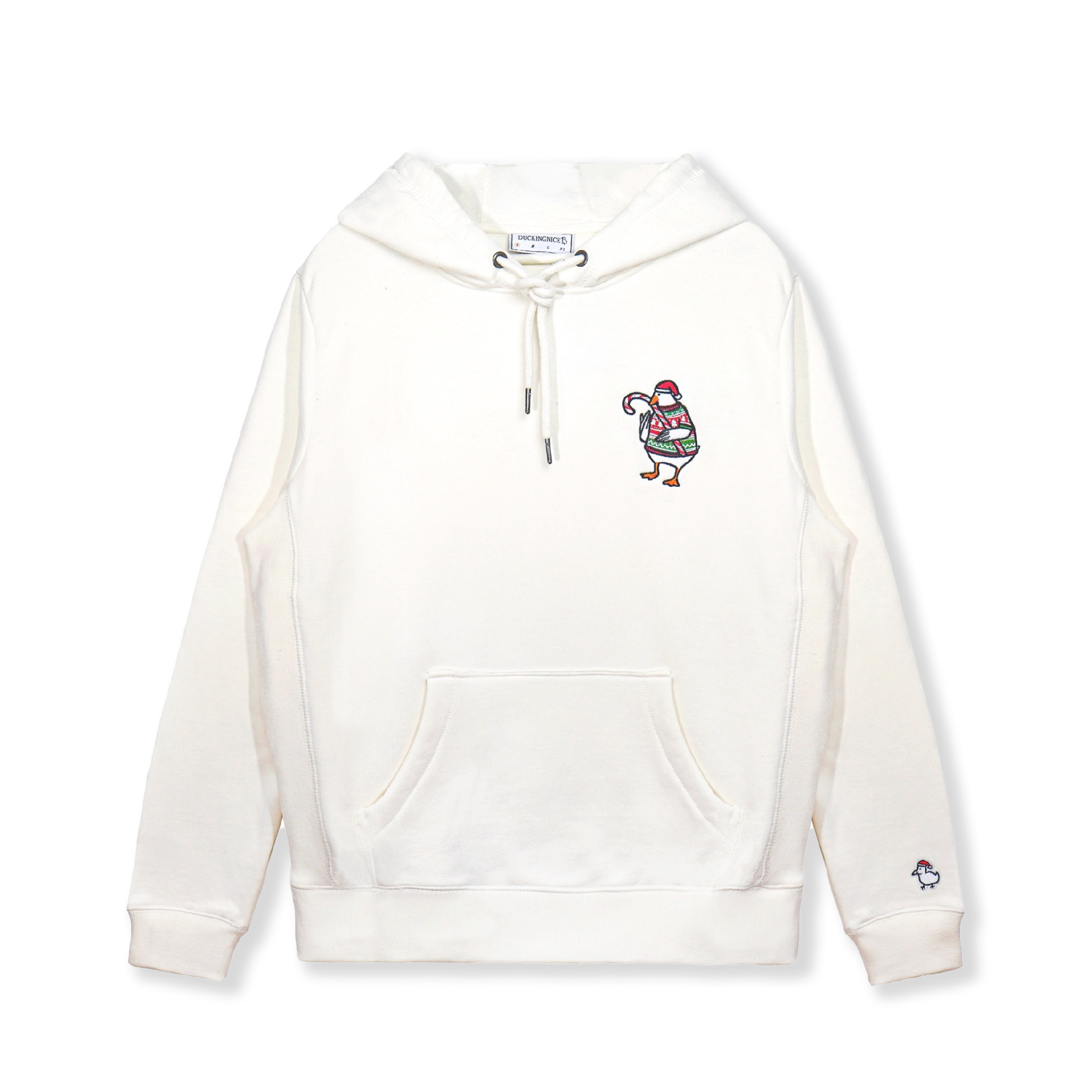 "CHRISTMAS DUCK" HOODIE WHITE