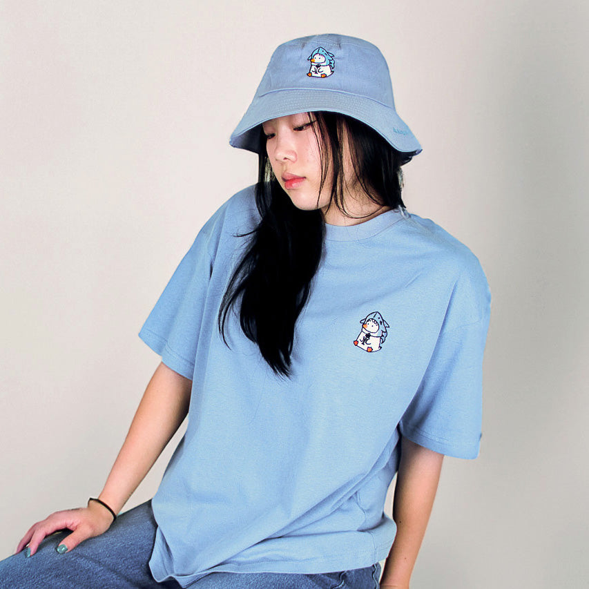 "SHARK DUCK" BUCKET HAT BLUE