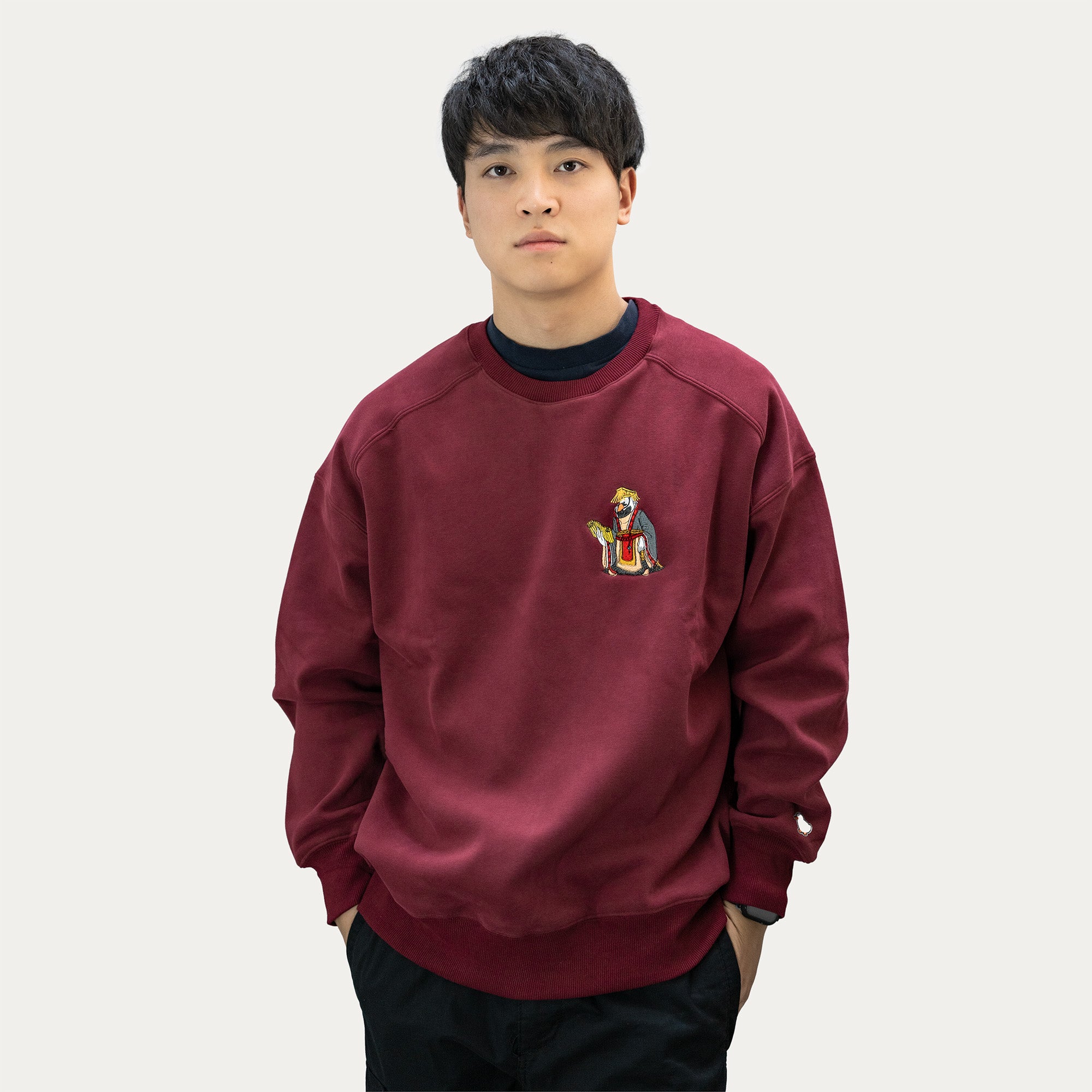 "EMPEROR DUCK" CREW MAROON