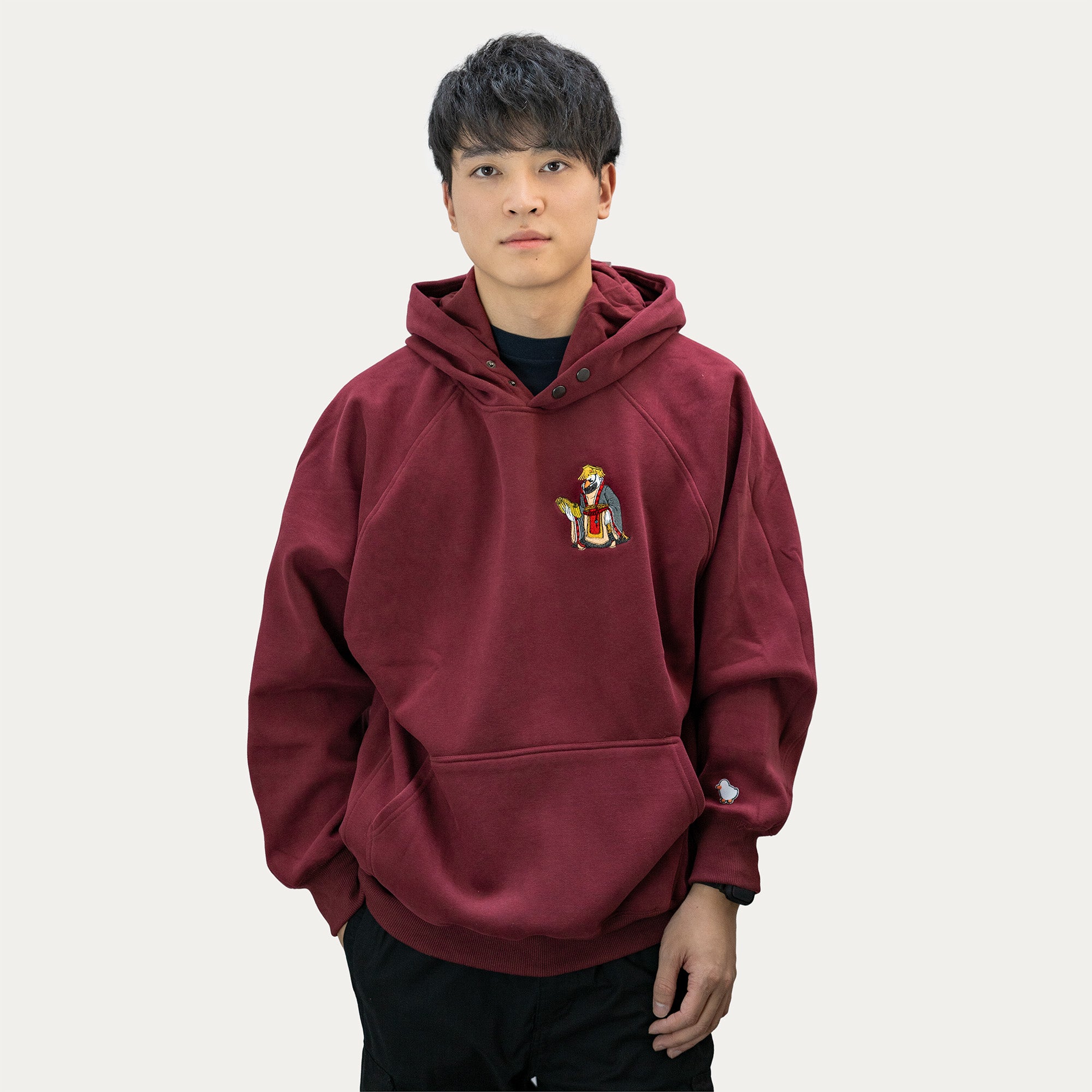 "EMPEROR DUCK" HOODIE MAROON